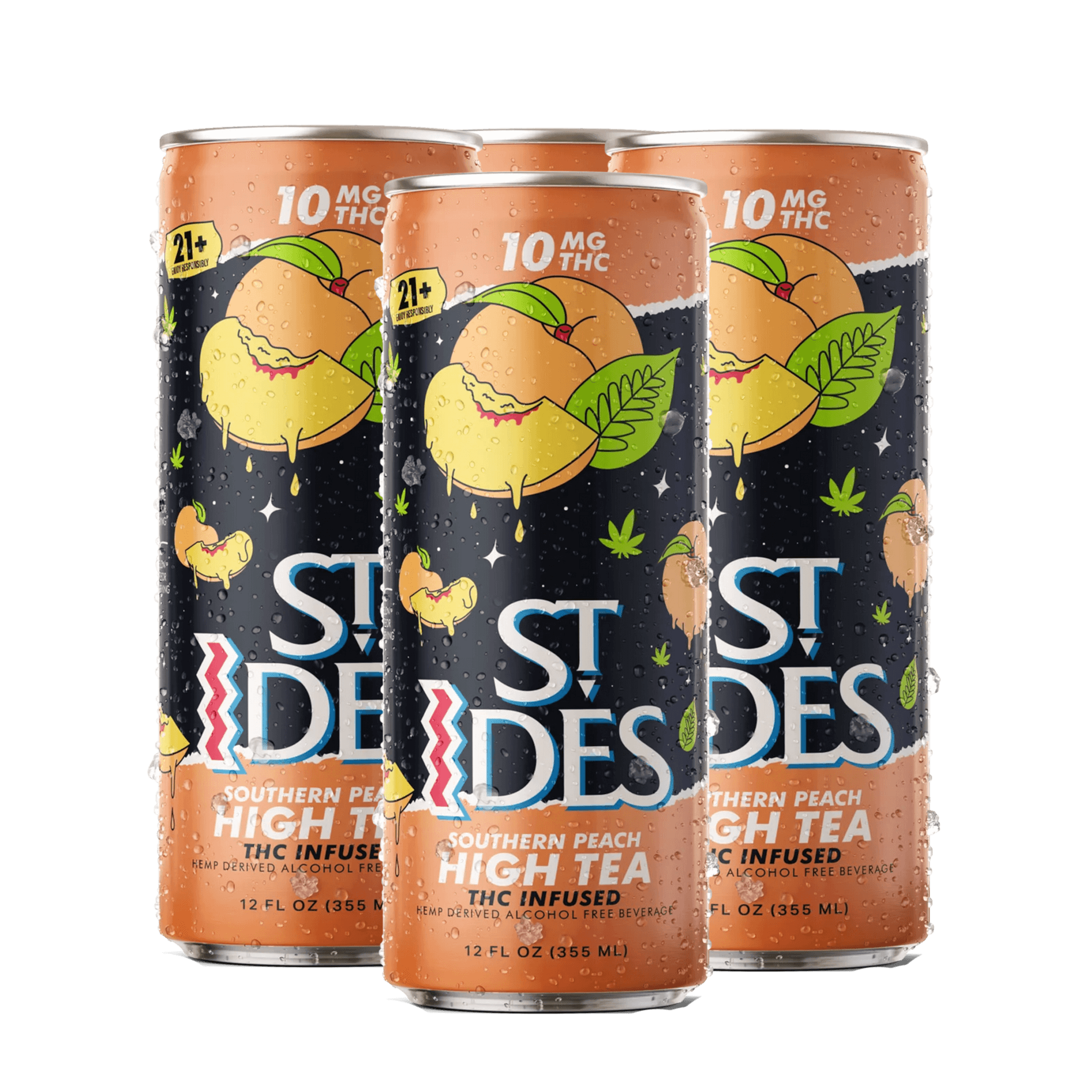 St Ides Southern Peach High Tea - 10mg - Smokeless - Vape THC CBD