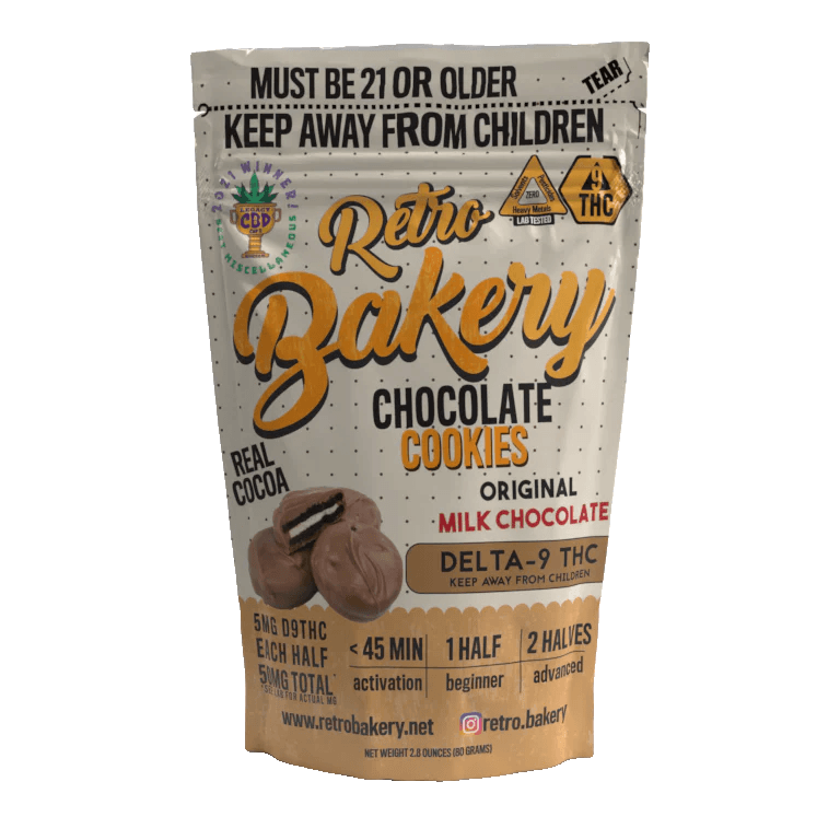 Retro Bakery Chocolate-Covered Cookies 50mg - Smokeless - Vape and CBD