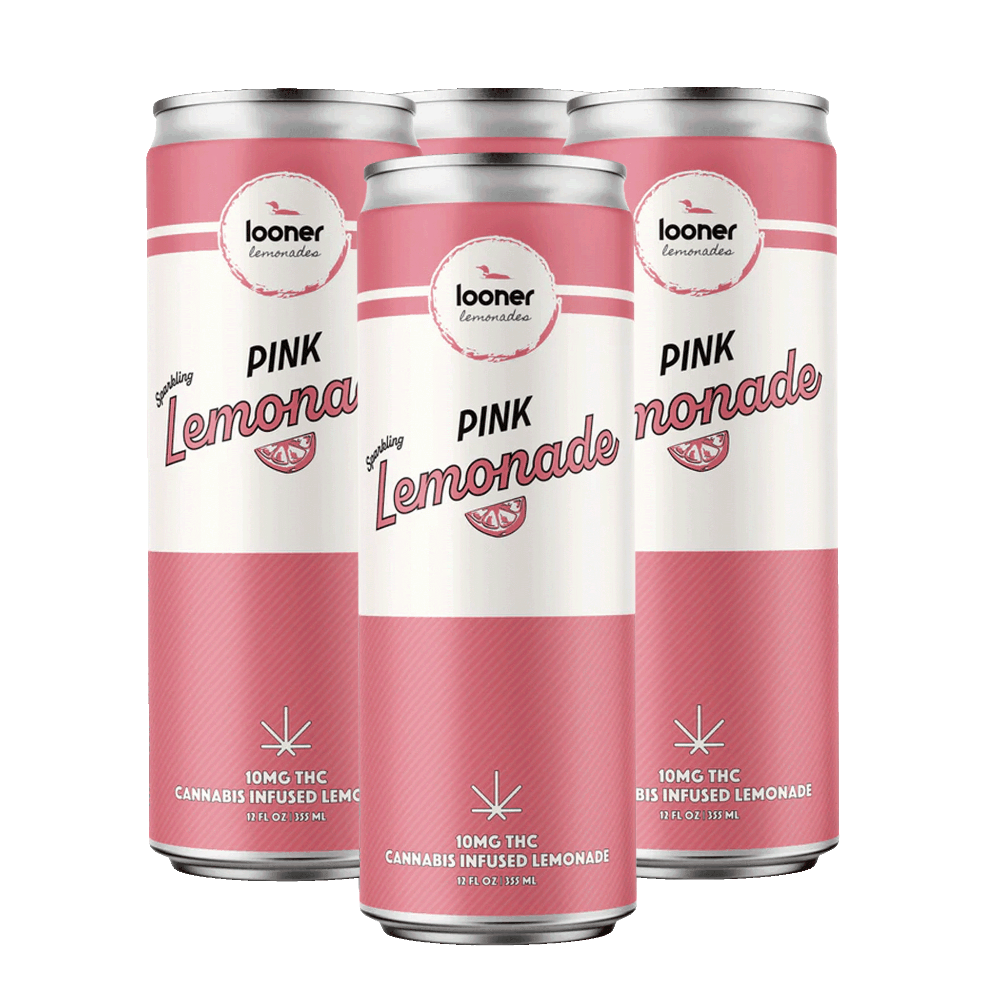 Looner Delta 9 Soda - Pink Lemonade 10mg - Smokeless - Vape THC CBD