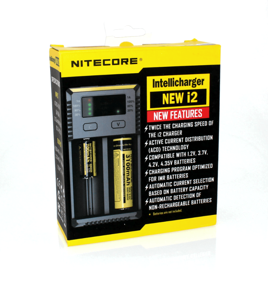 Nitecore i2 Charger - Smokeless - Vape and CBD