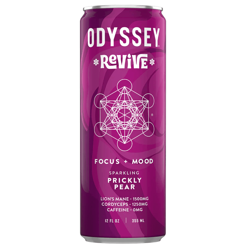 Odyssey Revive Sparkling Water - Prickly Pear - Smokeless - Vape THC CBD