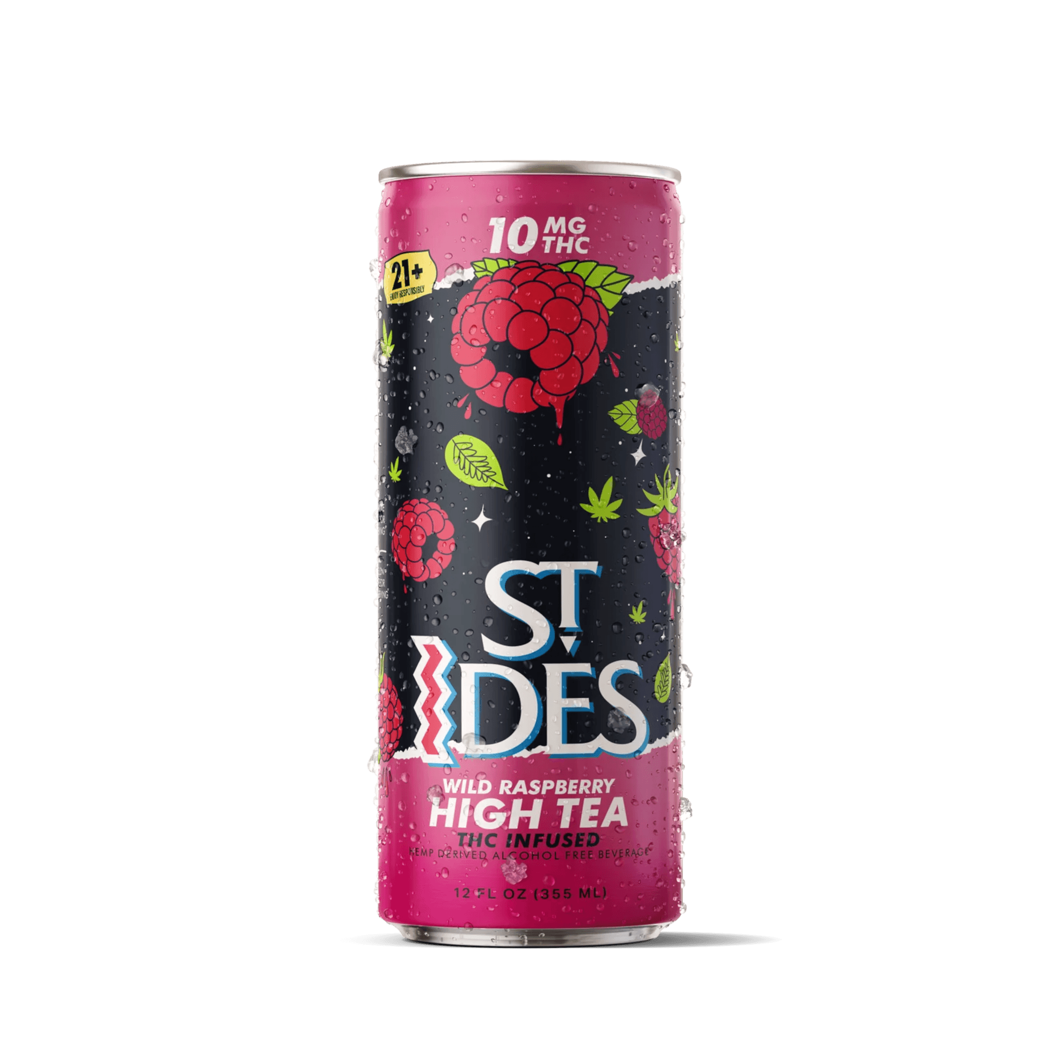 St Ides Wild Raspberry High Tea - 10mg - Smokeless - Vape THC CBD