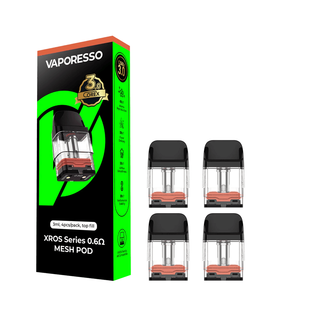 Vaporesso XROS Series Corex 3ml Pods - Smokeless - Vape THC CBD