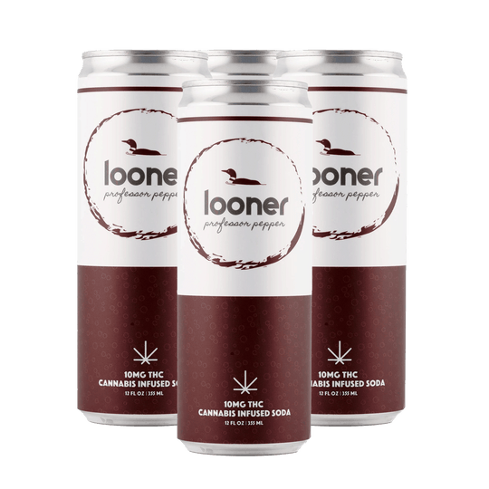 Looner Delta 9 Soda - Professor Pepper 10mg - Smokeless - Vape THC CBD