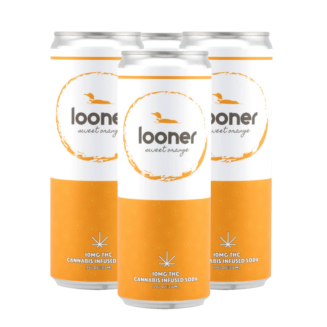 Looner Delta 9 Soda - Sweet Orange 10mg - Smokeless - Vape THC CBD