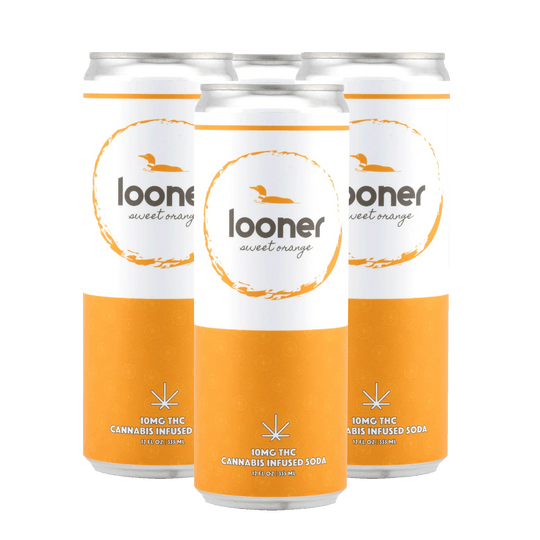 Looner Delta 9 Soda - Sweet Orange 10mg - Smokeless - Vape THC CBD