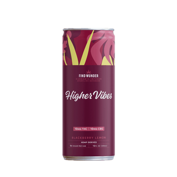 Wunder Higher Vibes Blackberry Lemon THC Seltzer 10mg