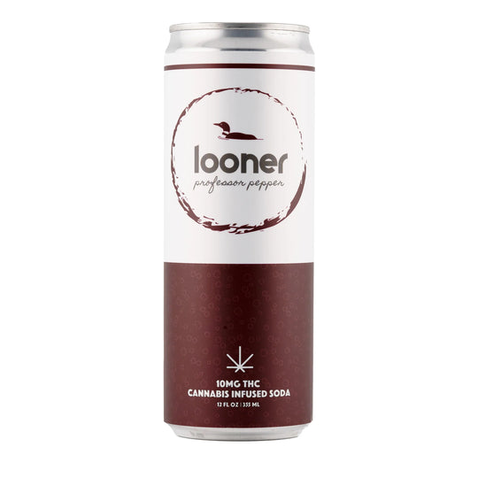 Looner Delta 9 Soda - Professor Pepper 10mg - Smokeless - Vape THC CBD