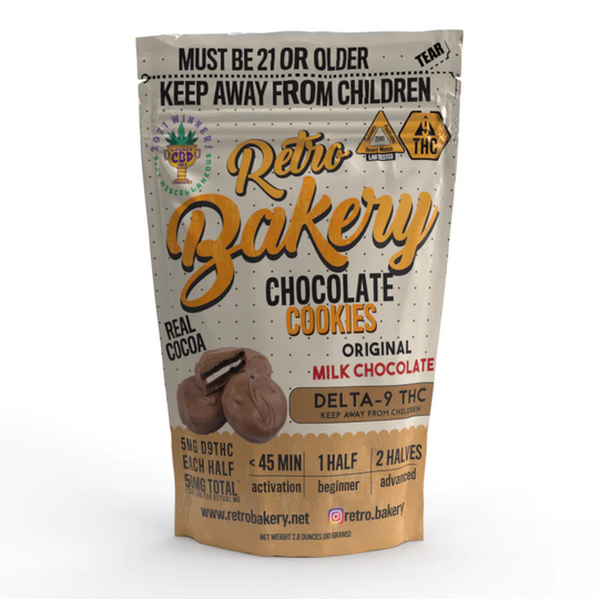 Retro Bakery Chocolate-Covered Cookies 50mg - Smokeless - Vape and CBD