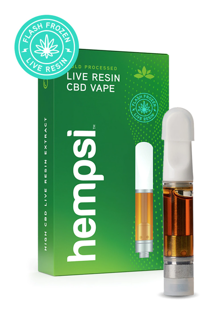 Hempsi Live Resin CBD Cartridges 1ml – Smokeless - Vape THC CBD