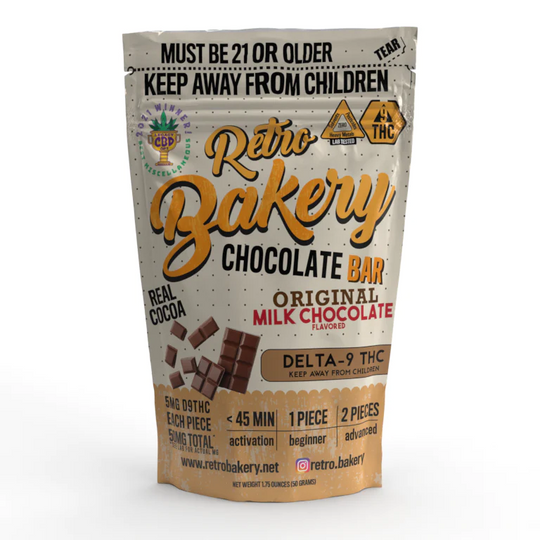 Retro Bakery Chocolate Bar 50mg - Smokeless - Vape and CBD